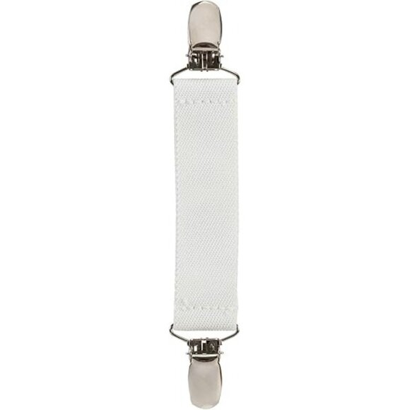 Hold'Em Elastic Scarf and Hat Clips Attacher Extra Heavy Clips - White - Picture 1 of 7